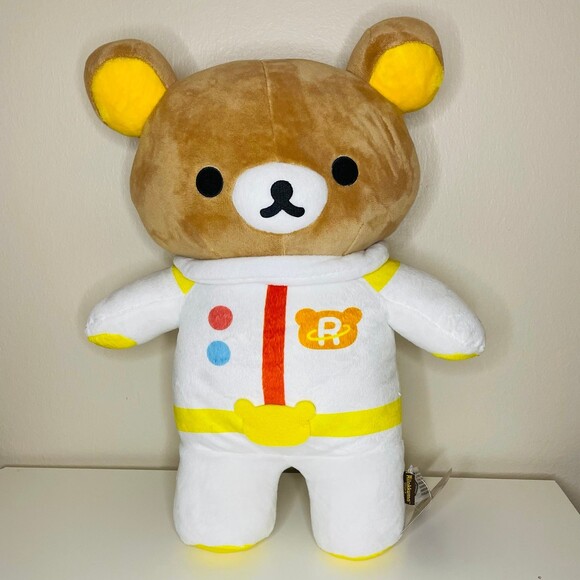 NWT San-X LARGE Rilakkuma Astronaut w. Starship Collection Set of 2 - Picture 3 of 9